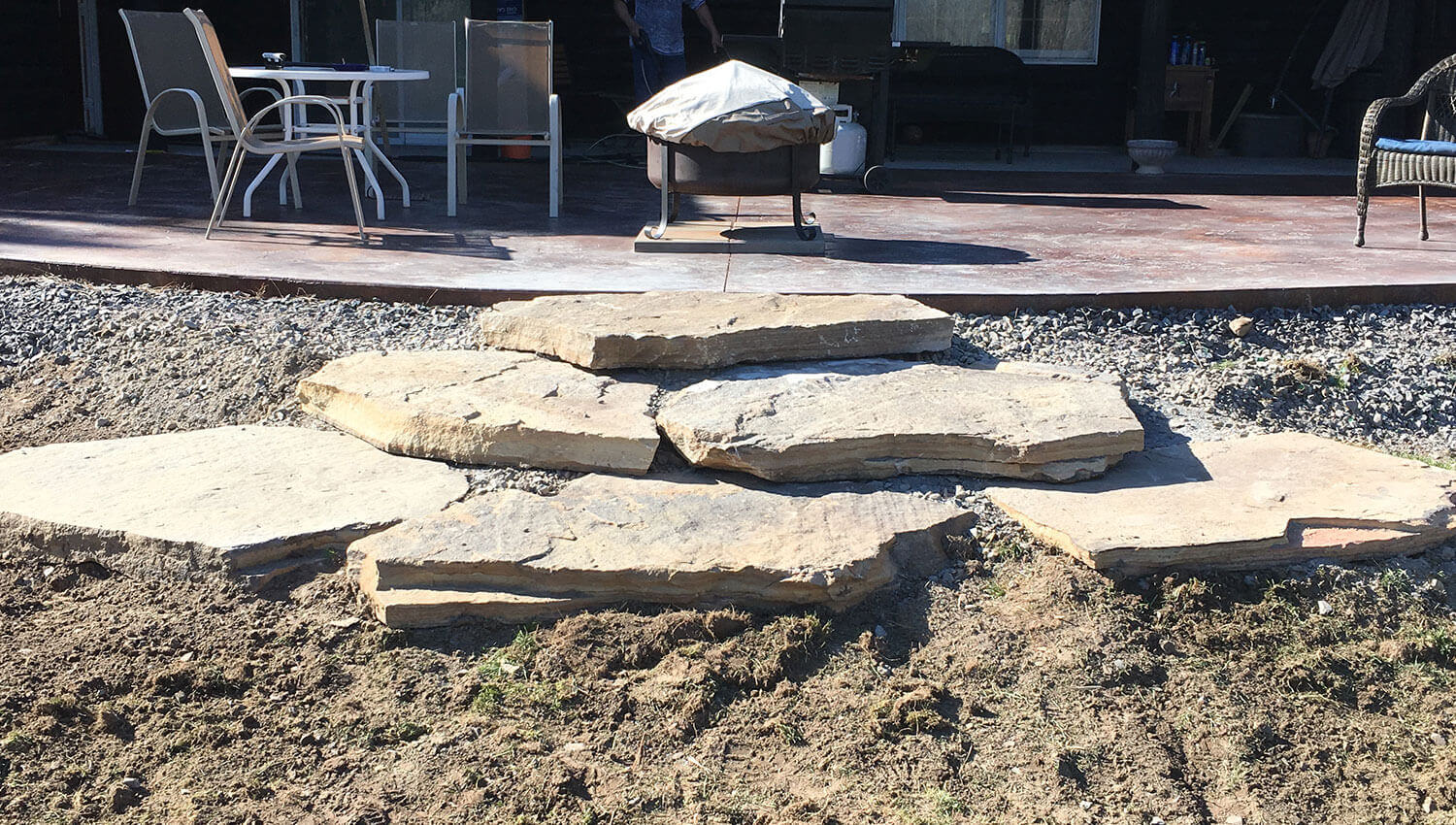A sturdy and beautiful hardscape installation at a Central New York home