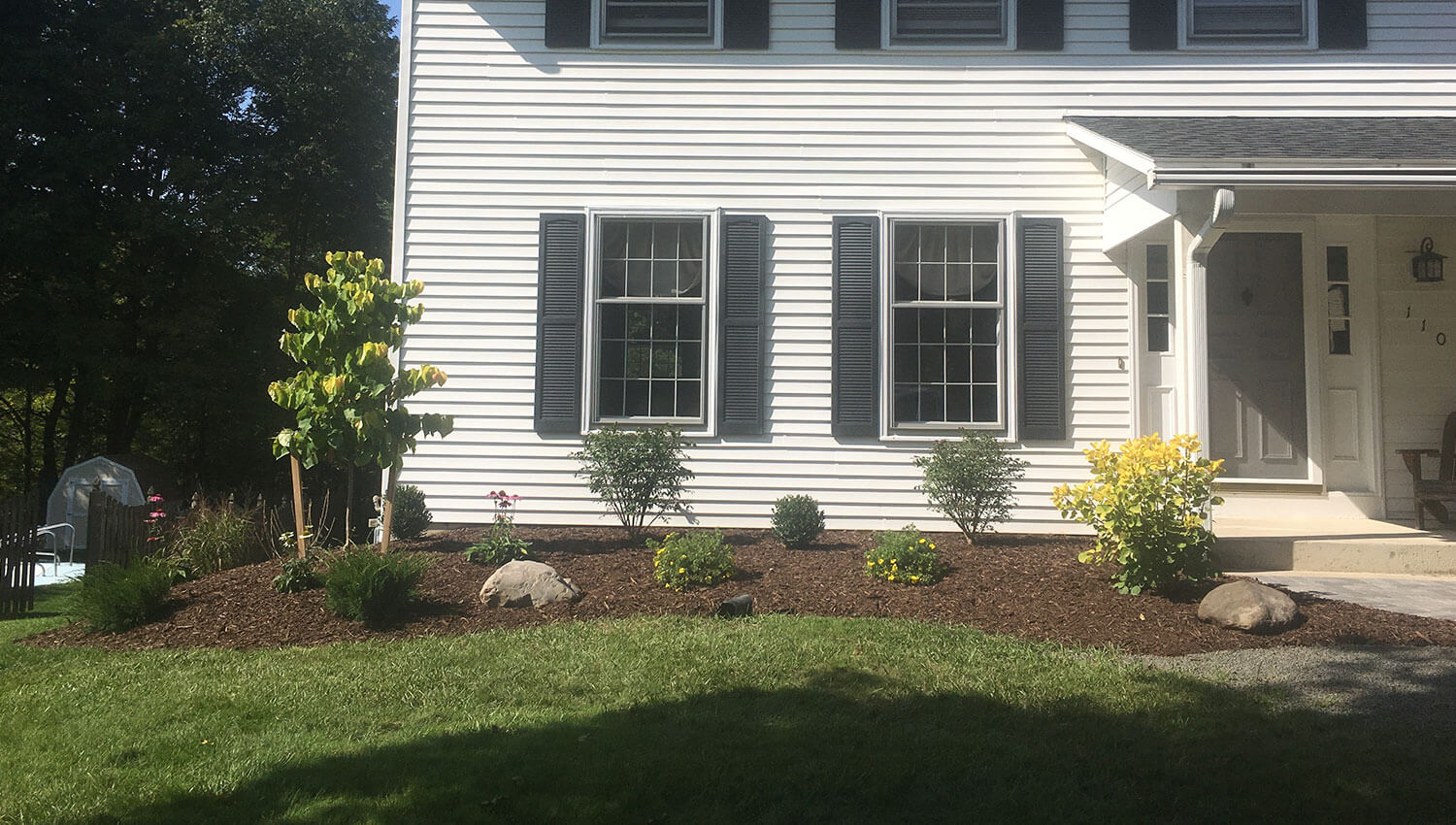 A beautifully landscaped property at a Central new york home