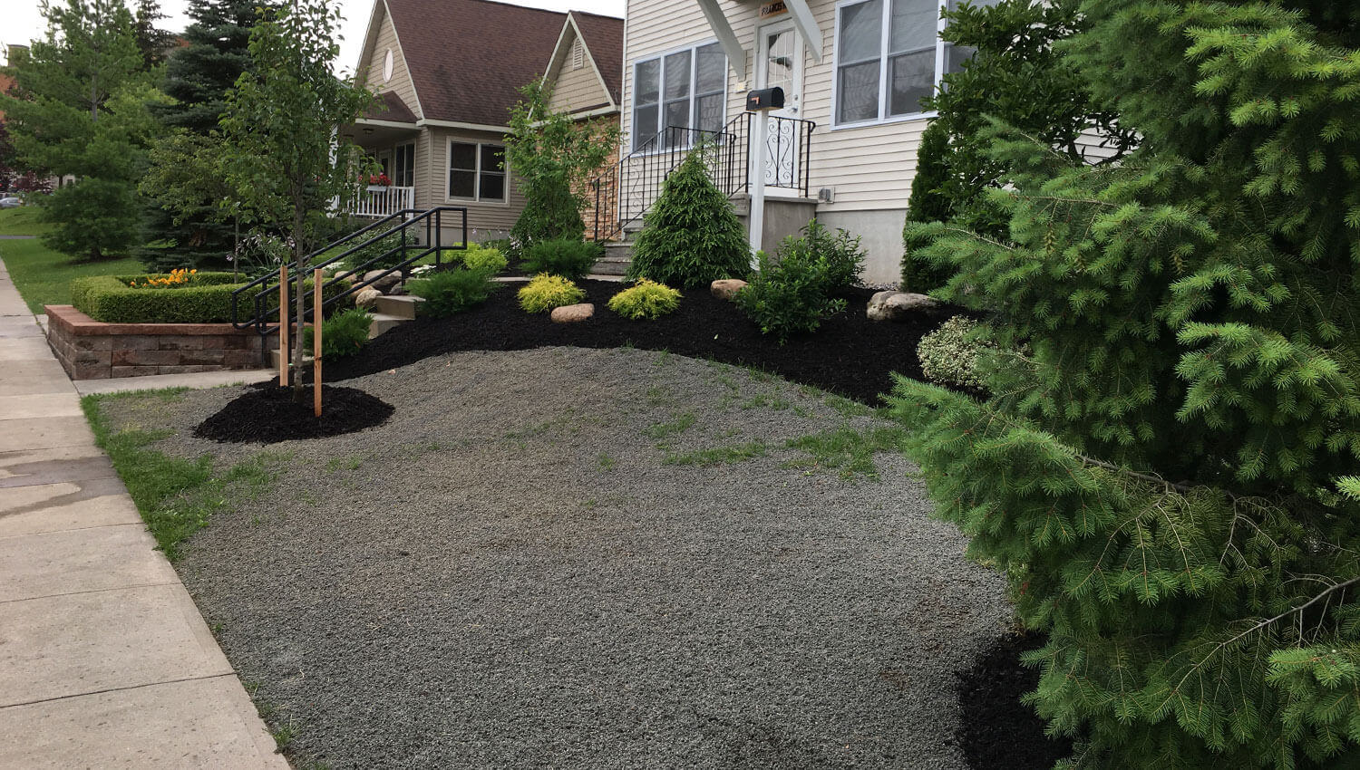 A beautiful lawn installation at a Central New York home