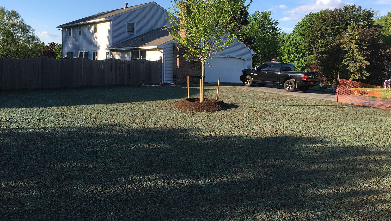 A beautiful lawn installation at a Central New York home