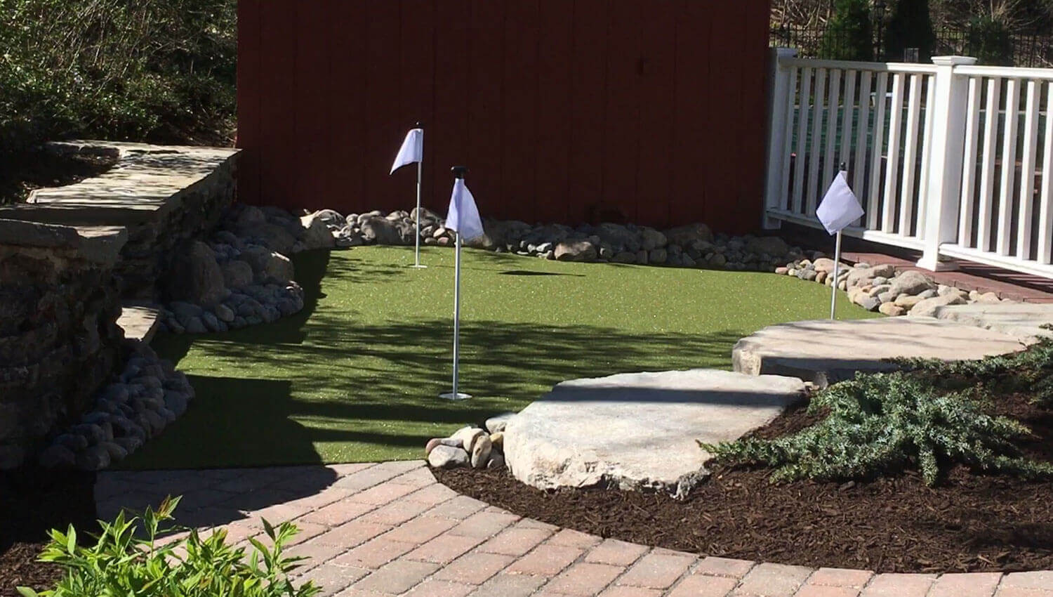 A beautiful outdoor living installation at a Syracuse home