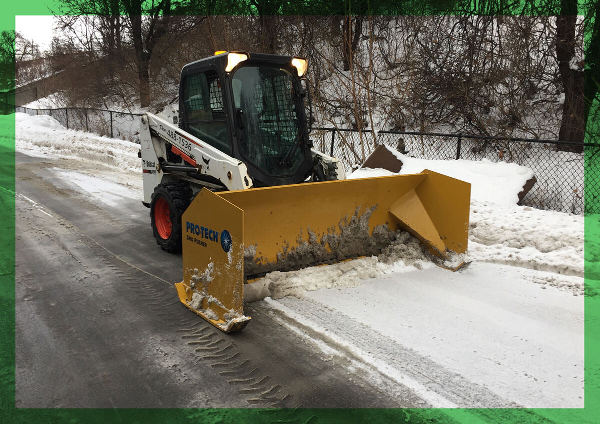 Snow and Ice removal at an Upstate New York Business