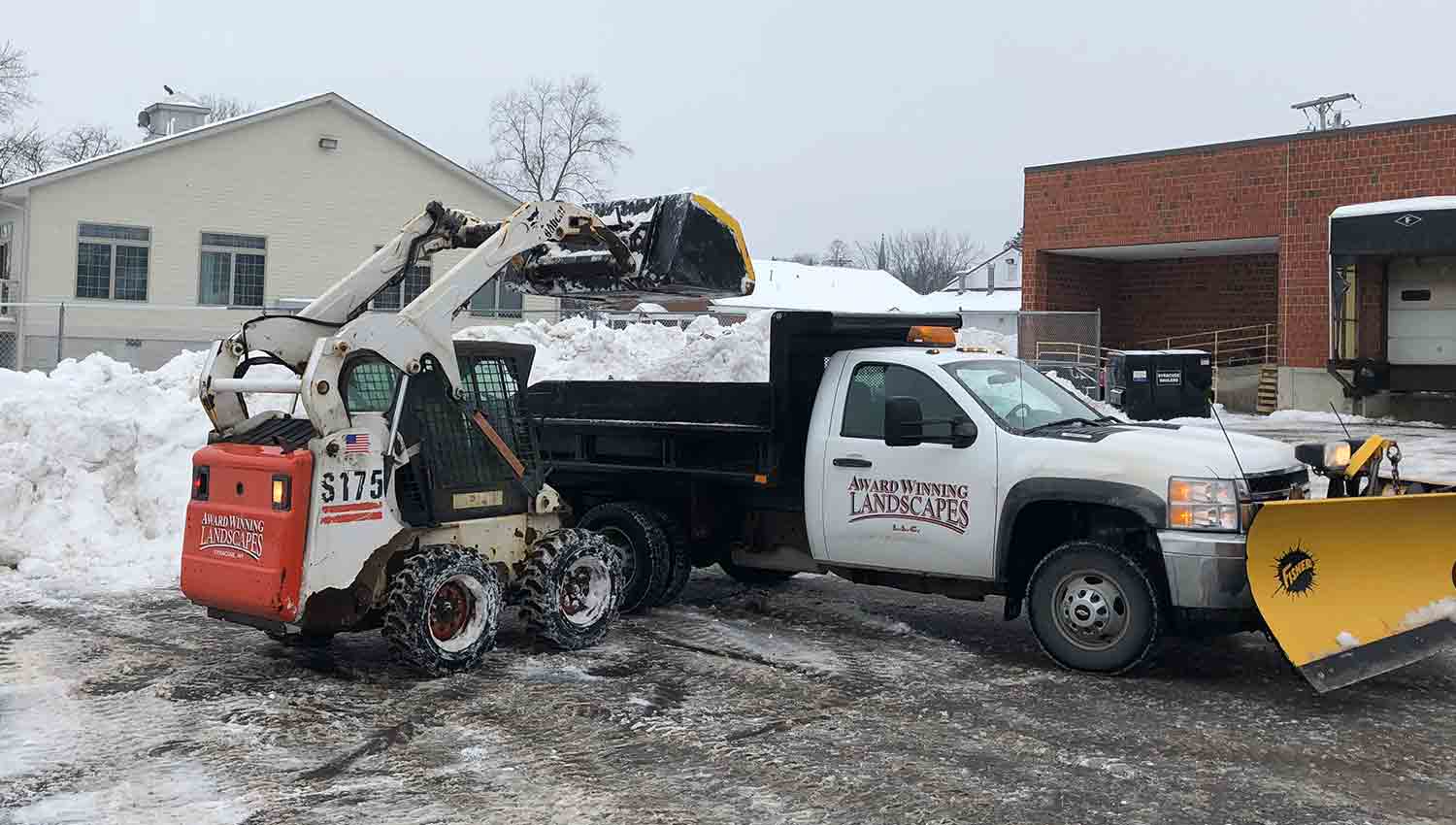 Snow removal at a Syracuse New York Based business